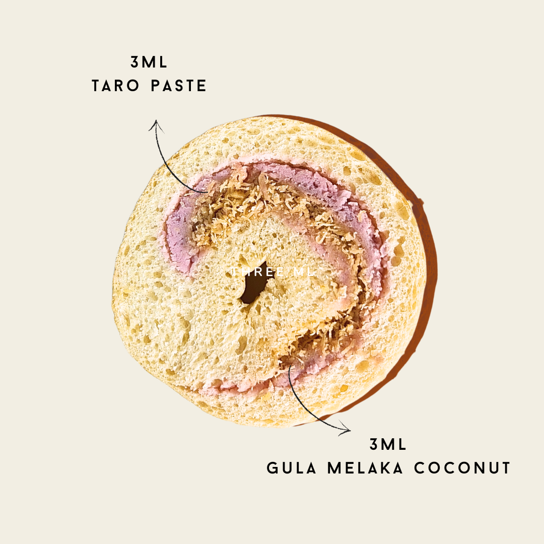 Taro Coconut Sourdough Bagel