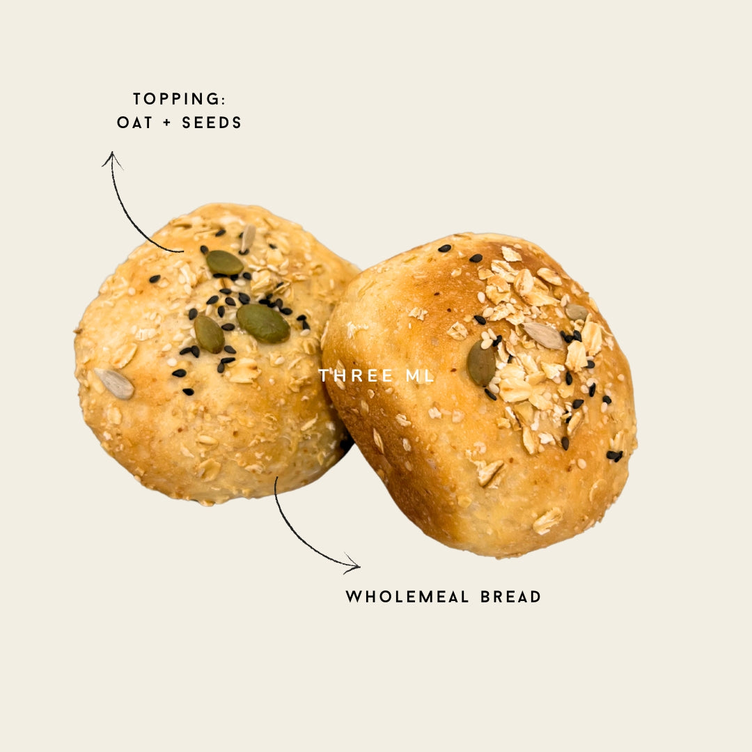 Wholemeal Bun (x4 pcs)