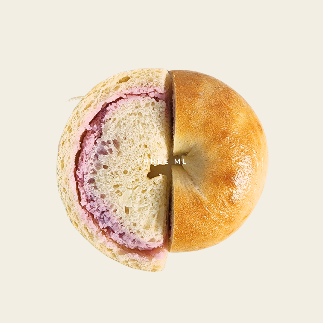 Taro Sourdough Bagel