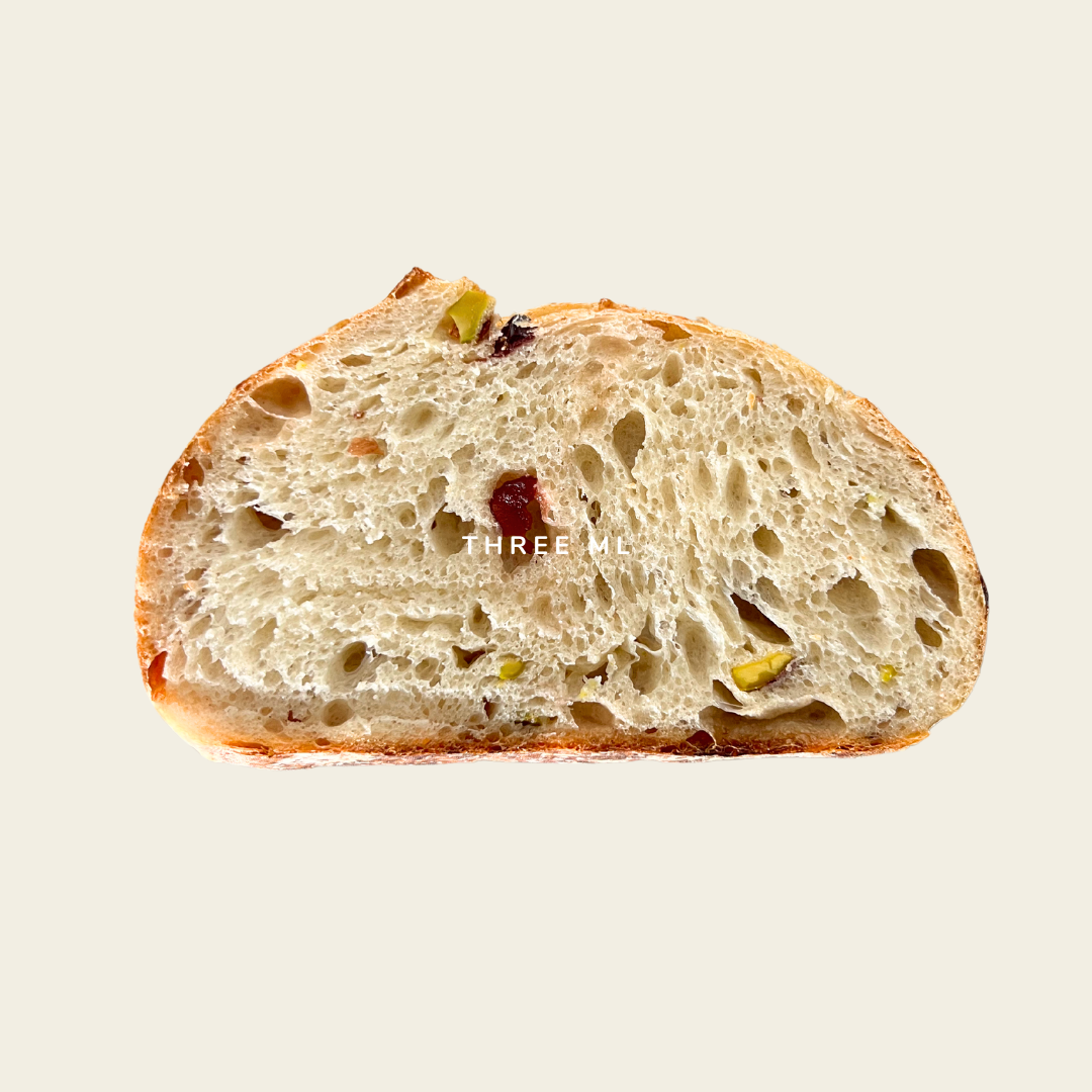 Cran-Pistachio Sourdough Loaf